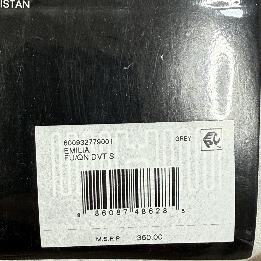 Ralph Lauren Emilia Grey Tonal Medallion Cotton/Linen Duvet Cover Set QUEEN $360 - Picture 10 of 11